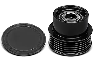 A-Premium Alternator Freewheel Clutch Pulley Compatible with Volvo XC60 2010-2016, XC90 2007-2014, S60 2011-2016, XC70 2008-2015, S80 2007-2015, V60 2015-2016, V70 2008-2010 & Land Rover LR2 2008-2012