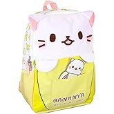 Bioworld Crunchyroll Bananya Plush 3-D Cat Anime Cartoon 16" Backpack