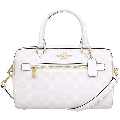 【コーチ】COACH ショルダーバッグ F83607 グレイシャーホワイト シグネチャー ローワン サッチェル レディース [アウトレット品]