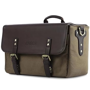CADEN hombro Messenger Bag piel golpes cámara bolso para cámaras ...