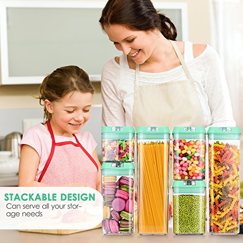 image for Senbowe [6-Piece] Air-Tight Food Storage Container Set with Durable Pl