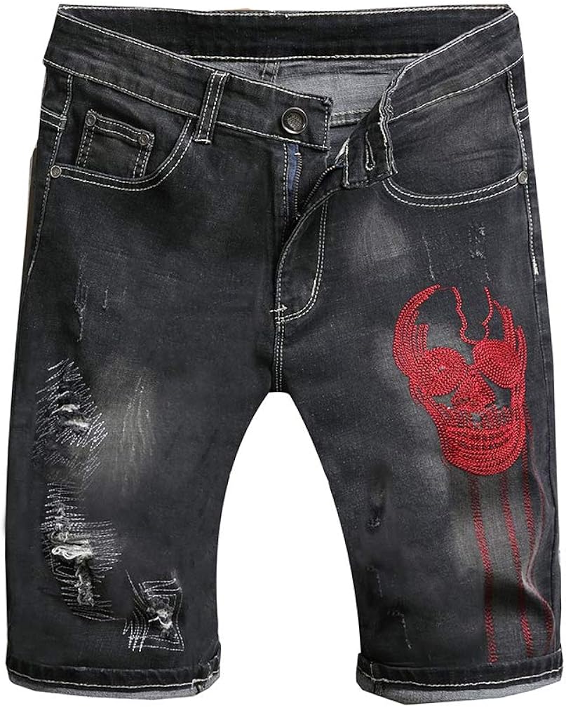 denim shorts painted