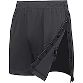 Deyeek Men's Snap Tear Away Athletic Shorts - Breakaway Adaptive Post Hip Knee Surgery Recovery With Pockets