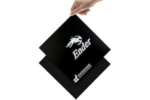 FYSETC 3D Printer Heated Bed Platform 200X200mm Flex Hot Bed Build Plate 2 in 1 with Adhesive Backing Build Surface for Make Select Plus V2 Prus i3 Vinci 1.0 Tarantul I3 Printer