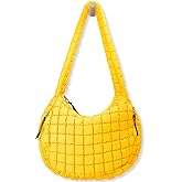 Puffer Tote Bag for Women Large Quilted Tote Bag Quilted Carryall Bag Soft Puffy Crossbody Bag Hobo Handbags Puff Purse