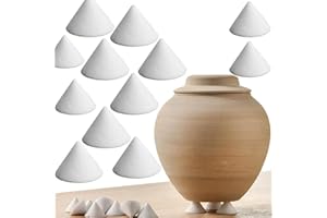 KEKAFU 30Pcs Pottery Kiln Moveable Nails Ceramic Refractory Support Nails High Temperature Reusable Resistant Pottery Tools Kiln Tool-Kiln Supporting Tools