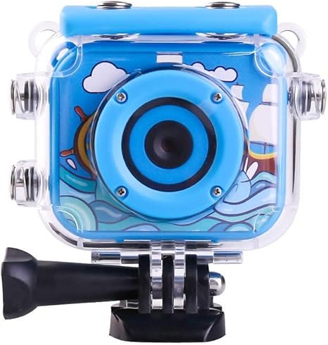 Amazon Co Jp アクションカメラ 1080p子供のスポーツ動画ブログdvカメラ防水およびアンチ秋 水中カメラ ウェアラブルカメラ バイク 自転車 車に取り付け可能 Color Blue Size One Size ホーム キッチン