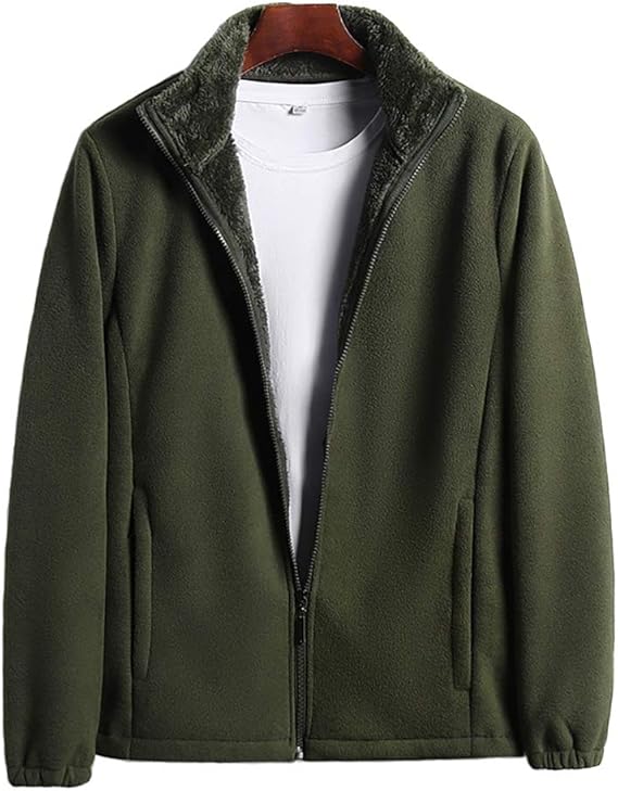 Amazon Co Jp Sunbabysボア ジャケット メンズ ボア フリース ジャケット ジップアップ パーカー アウター ブルゾン ベーシック アウトドア 秋冬 防風 防寒 保温 暖かい カジュアル お洒落 大きいサイズ M 5xl 服 ファッション小物