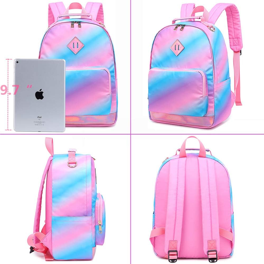 Unicorno Zaino Scuola Elementare Impermeabile Zaini Bambino Sacchetti Di Scuola Per Ragazze Leggero Campeggio Borse Casual Daypacks Per Adolescenti Studenti Rosa1 Scuola E Materiale Didattico Cancelleria E Prodotti Per Ufficio