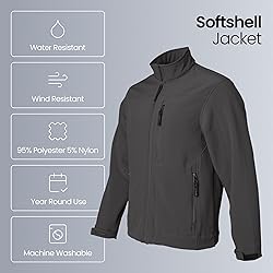 Weatherproof Men's Softshell Jacket for Men, Wind