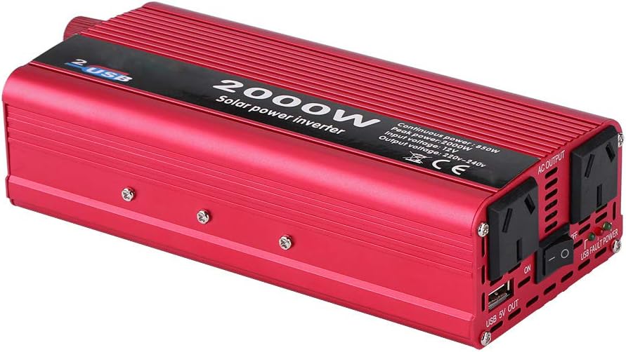 800W Car Power Inverter, DC 12V to 110V AC Car Power