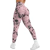 YEOREO Workout Leggings for Women Jada Scrunch Butt Lifting Leggings Seamless Screen Print Gym Yoga Pants