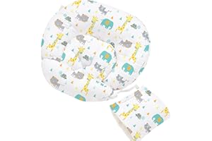 Little Grape Land Nursing Pillow, Multifunctional Breast Feeding Pillow with Arm Pillow, 3pk Baby Support Pillow with Adjustable Waist Strap and Removable Cover, Woodland Animals