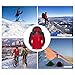 SANSHUREN Men's Mountain Waterproof Windproof Fleece Ski Jacket Outdoor Insulated Rain Snow Jacket (Red, XL)