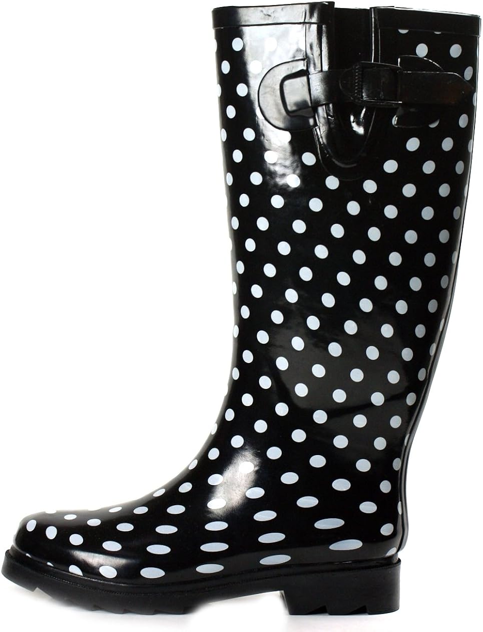 polka dot rain boots