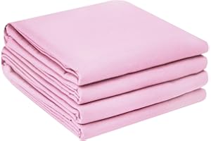 2-Pack Soft Microfiber Flat Sheet, Breathable, Wrinkle, Shrinkage and Fade, Stain Resistant and Hypoallergenic, Machine Washa
