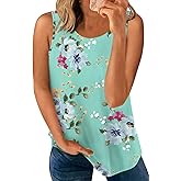 LONGYUAN Womens Tank Tops 2026 Casual Tunics Loose Sleeveless Summer Tops Basic Ladies Tee Shirts M-3XL