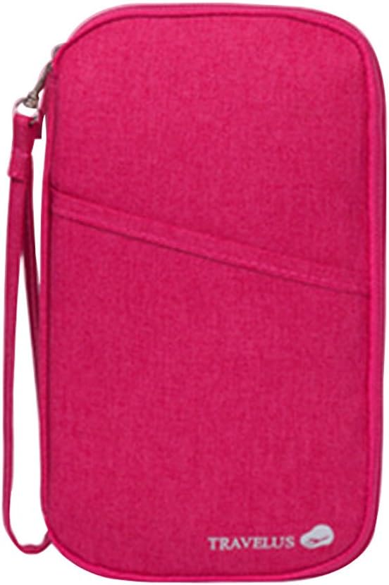 Calunce Women&Men Passport Wallet travel holder with Hands Strap