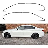 UYITO Window Trim Chrome Delete Blackout Overlay Pre-Cut Genuine Vinyl for BMW 5 Series F10 2011-2017 Sedan Glossy Black Pattern