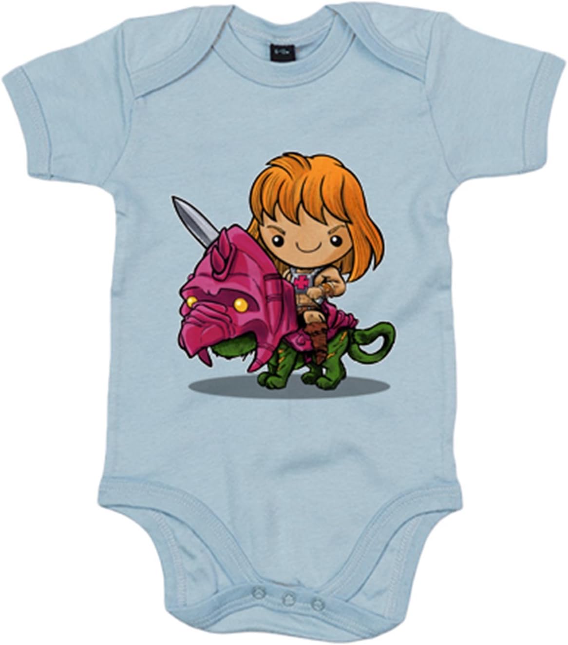 Blanco 6 12 Meses Body Bebe Chibi Kawaii He Man Parodia De Masters Del Universo Ropa Especializada Ropa Kudzuandcompany Com