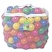 Click N' Play Pack of 100 2.5 Inches Phthalate Free PBA Free Crush Proof Plastic Ball Pit Balls - 5 Bright Colors in Reusable and Durable Storage Mesh Bag with Zipper primary