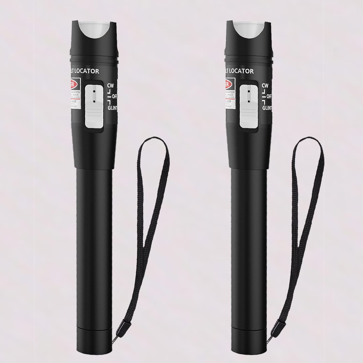 2PCS 30KM Visual Fault Locator for Fiber Optic Cables, VFL Supports FC/ST/SC Interfaces, Long-Range Fault Finder, Fiber Light Pen Tester, High-Precision OTDR Mapping Tool for FTTH, Telecom, Datacom