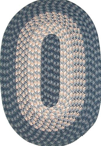 Hometown 30" x 50" Braided Rug in Blueberry