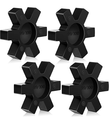 Lot De 4 Inserts De Couplage à Mâchoires L150 QUARKZMAN - NBR Noir, Diam. Int 31.7mm / Ext 95mm - Pour Transmissions Mécaniques