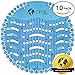 Urinal Screens , Urinal Cakes , Urinal Deodorizer , Urinal Mats (10-pack) by Civil Imports - Fits Most Top Urinal Brands at Restaurants, Offices, Schools, etc. (Ocean Mist)