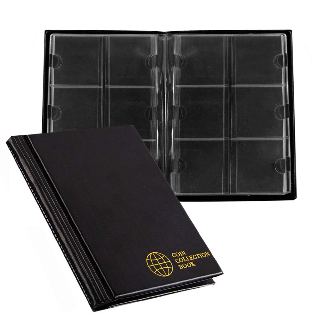 Coin Cardboard Holder Albums - 60 Pockets Coin Storage Books for 2x2 inches Coin Flips Collection Supplies CS36