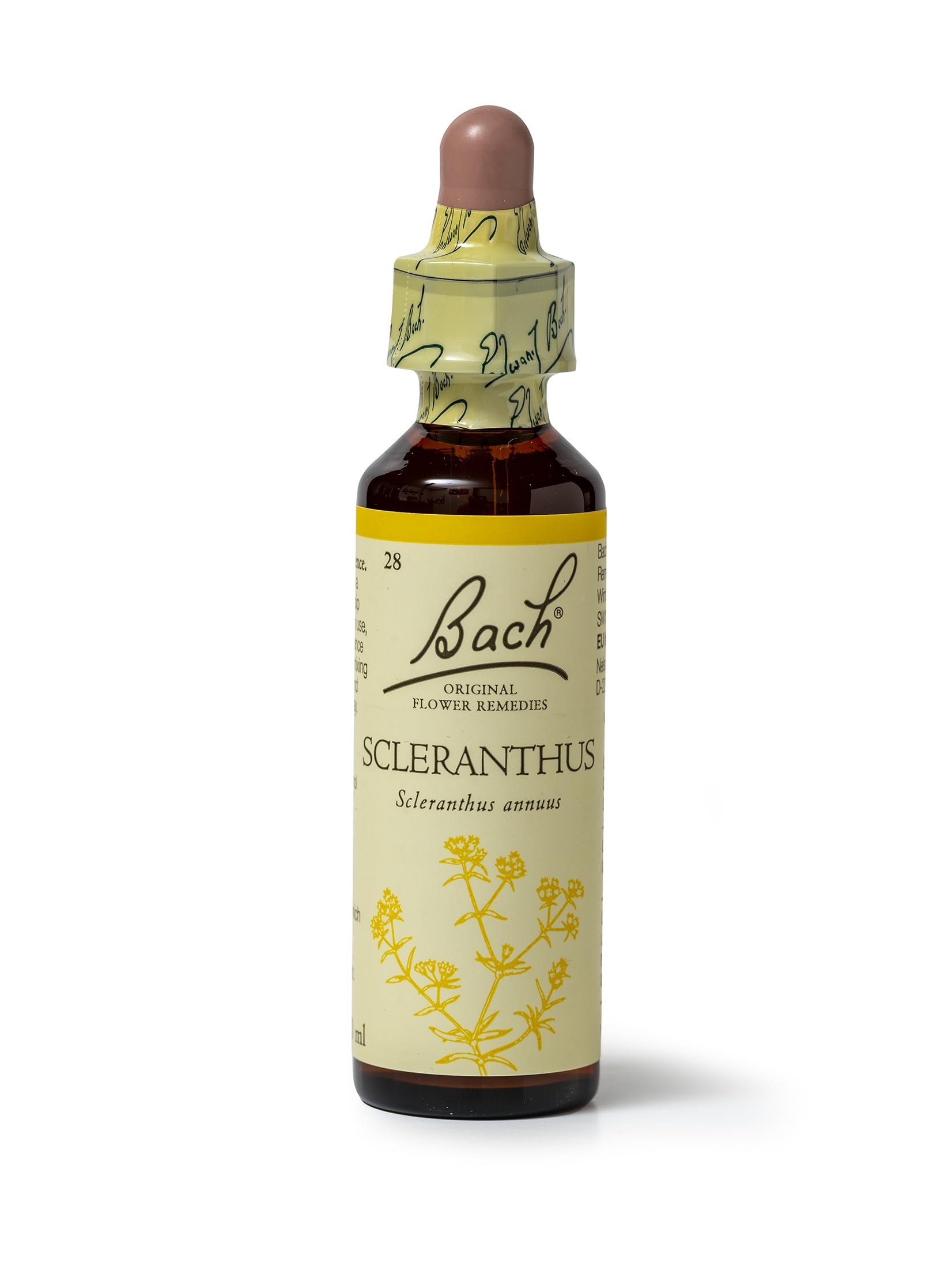 Bach Original Flower Remedies (Scleranthus) Know Your Own Mind, Be Decisive, Emotional Wellness, Natural Flower Essence, 20ml