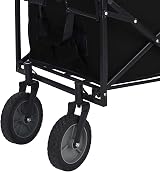 simpa Multi-Purpose Collapsible Trolley Cart - 80KG Capacity - Black view 6