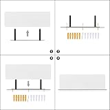 HOOBRO Floating Shelves Set of 2 White Wall Shelves 60 cm EWT60BJ01 view 8