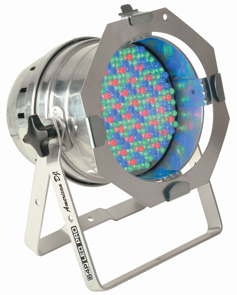 American DJ Par 64 LED Pro Polished/Chrome DMX RGB 10mm