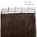 18 Inch Tape on Hair Extensions #4 Down Medium Brown 50g