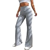 SOLY HUX Women's High Waisted Flared Leggings Yoga Pants Bell Bottom Skinny Long Sweatpants