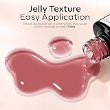Modelones Gel Nail Polish Set 6 Colors Nude Pink Milky White Jelly view 7