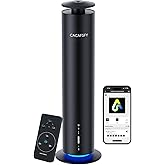 Waterless Diffuser,Hotel Scent Diffuser-Night Light,Wireless Use-Cover Up to 1000 Sq.Ft.-Cold Air Tech,Scent Diffusers for Home,Aromatherapy,Large Room,Spa,Commercial-Black Essential Oil Diffuser