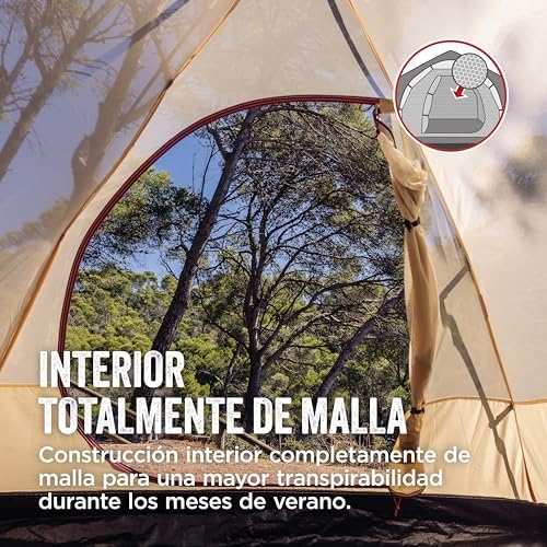 Tienda de campaña Darwin 3 Plus de Verano | Tienda Domo compacta para 3 Personas | Tienda de Camping Ligera | Tienda para Festivales y Senderismo | Impermeable 2000 mm | Transpirable