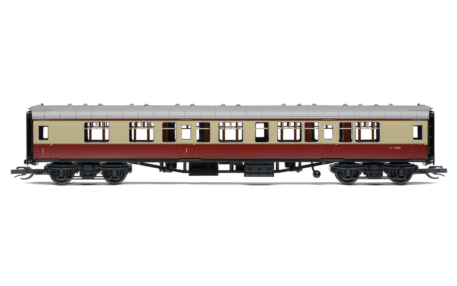 Hornby TT:120 Model Railway TT4005B BR Mk1 Composite Corridor E15481 - Era 4 Coaches and Coach Packs, Red