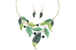 ZaH Boho Jewelry Set Pentant Necklace and Earrings for Women Vintage Gift Wedding Party