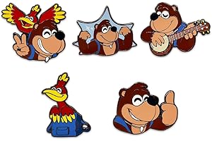 YOU TOOZ Youtooz Banjo Kazooie Pin Set, Official Licensed Banjo Kazooie Pins, Collectors Box Includes 5 Pins By Youtooz Banjo Kazooie Collection