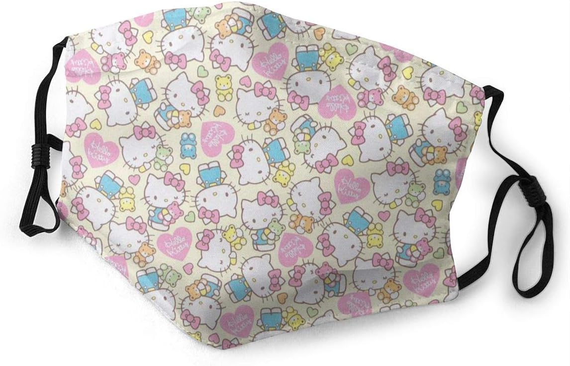 WRWDS Hello Kitty Face Cover Protective Mouth Face Guard Anti Dust Reusable Face Shield