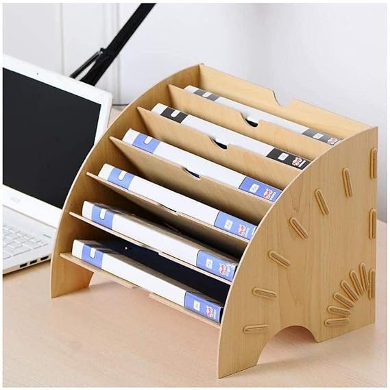 Sisliya Multilayer Fanshaped File Storage Rack A4 Data Book