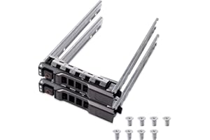 2pcs Pack 2.5" inch G176J G281D KG7NR Hard Drive Tray Caddy Compatible with Dell R610 R710 R620 R720 R630 R730 R730XD R810 R9