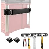 AIYULONG Magnetic Tool Holder Compatible with Milwaukee Packout Toolbox | Magnetic bar mount, carbon steel magnet tool holder strip, no-drill Packout toolbox accessories and organizer