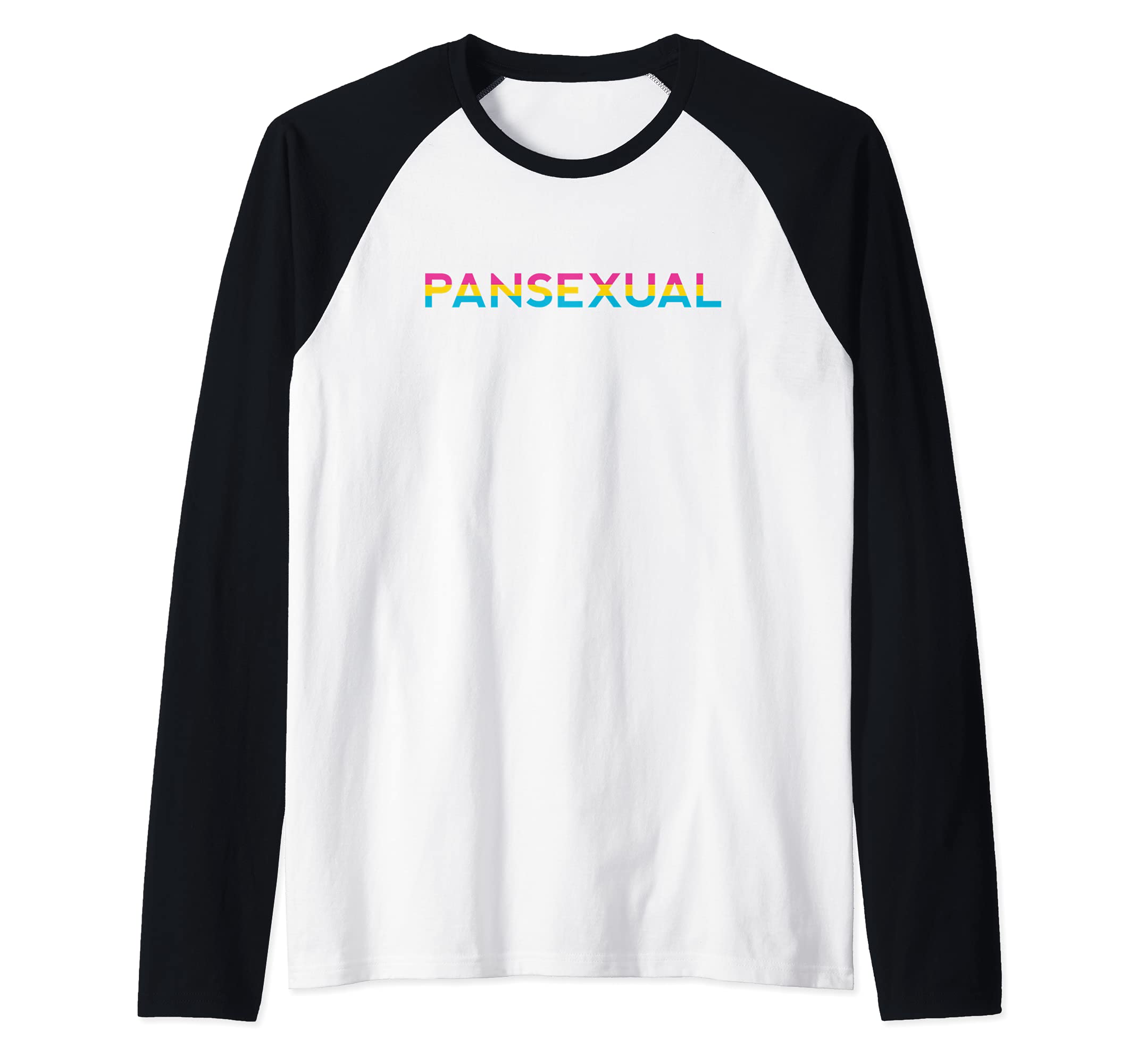 Pansexual Flag Pride Demi LGBT Nonbinary Gender LBGTQIA Pan Raglan Baseball Tee