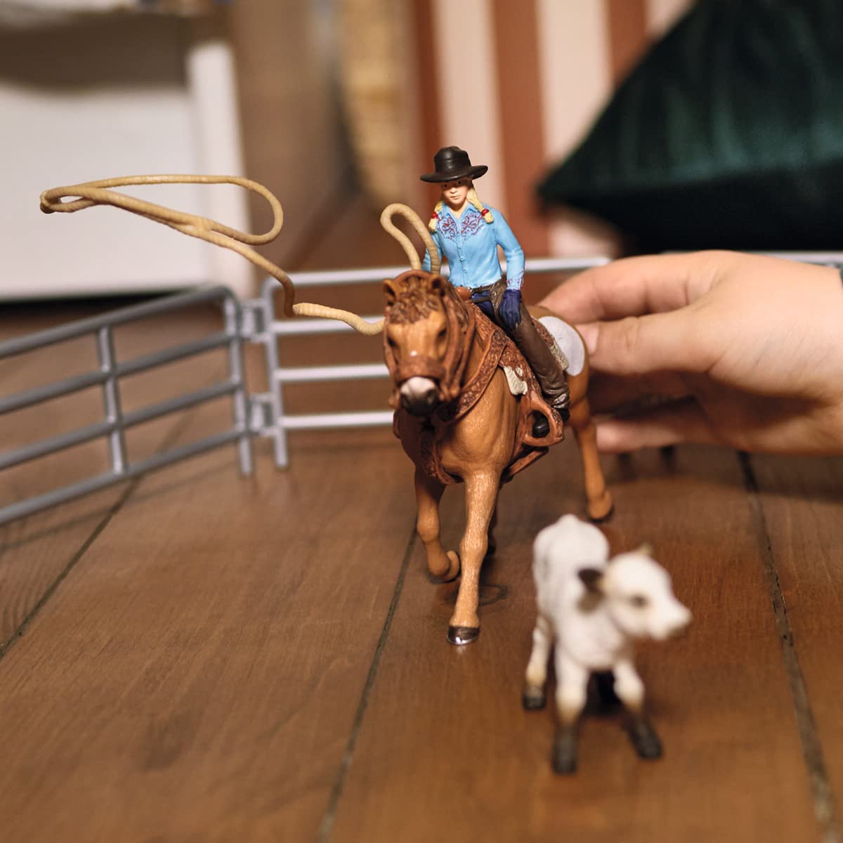 Western Rodeo Playsets Mua Schleich Farm World Rodeo Roping Playset - Cowgirl Rodeo Rider ...