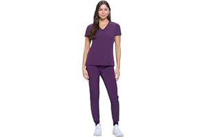 Natural Uniforms Womens Essential Cool Stretch Jogger Scrub Set