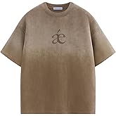 Aelfric Eden Mens Oversized T-Shirts Heavyweight Cotton Gradient Wash Tshirt Loose Fit Short Sleeve Vintage Tees